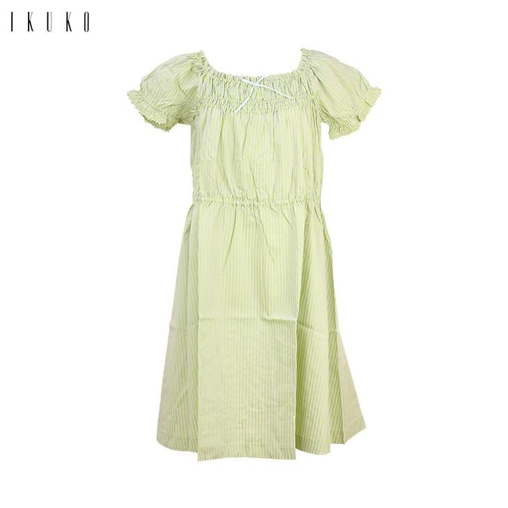 Off イクコ Ikuko コットンストライプ パフフレンチスリーブ ワンピース Ec160qa 19ec160qa インナー通販エルドシック 通販 Yahoo ショッピング
