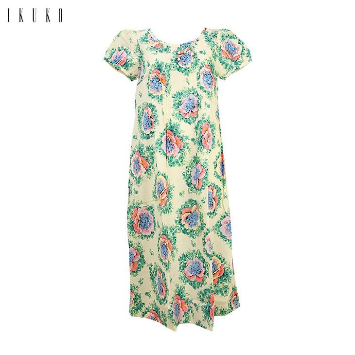 30 Off イクコ Ikuko 背面リボン 花柄 半袖 ワンピース Rx160q 19rx160q インナー通販エルドシック 通販 Yahoo ショッピング
