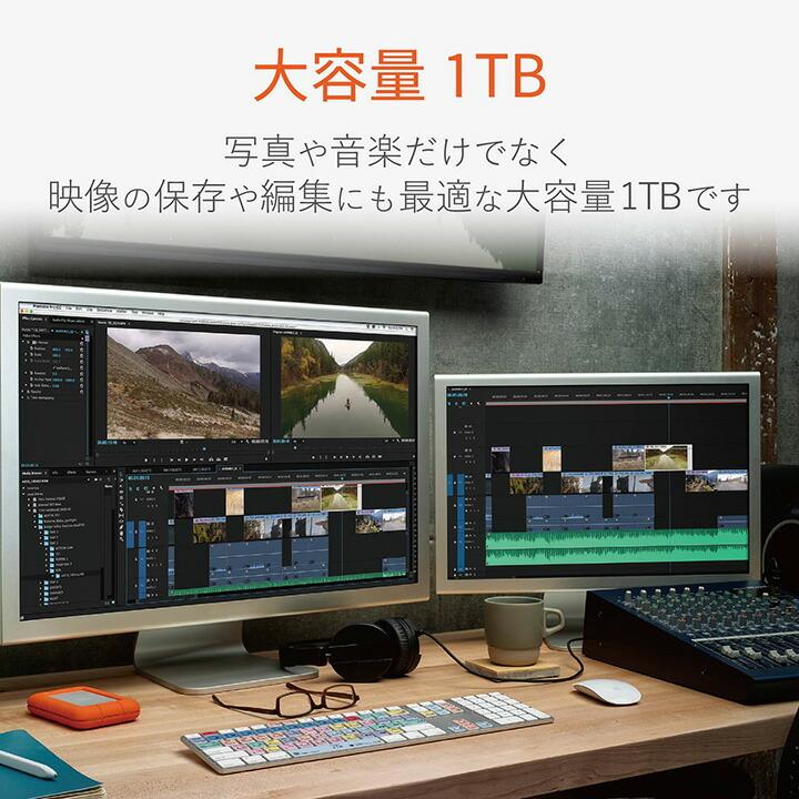 ELECOM（エレコム） ラシー LaCie ラシー LaCie 耐衝撃HDD