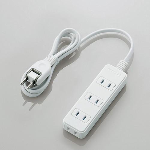 ELECOM（エレコム） シャッタータップ 4個口 1m ほこり防止 電源 