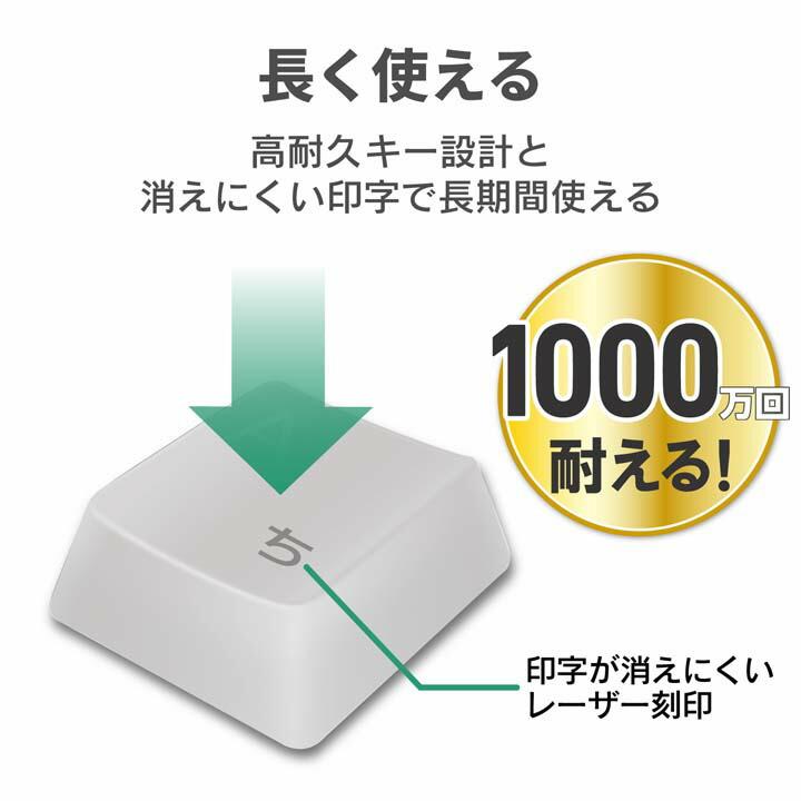 ELECOM（エレコム） 無線 フルキーボード メンブレン式 無線キーボード