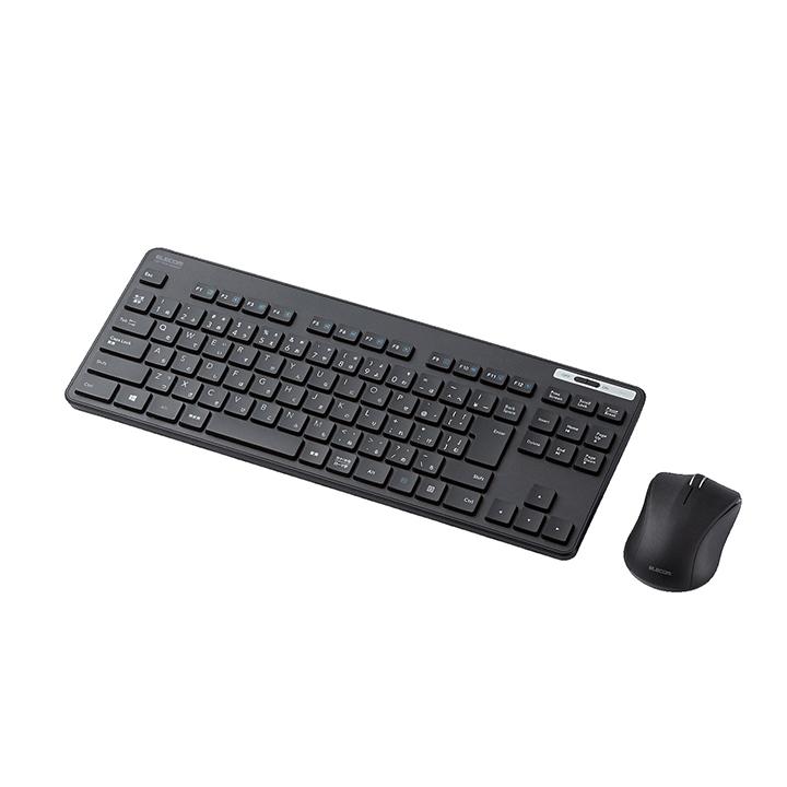 ELECOM（エレコム） 無線 薄型 コンパクト キーボード ＆ マウス 小型