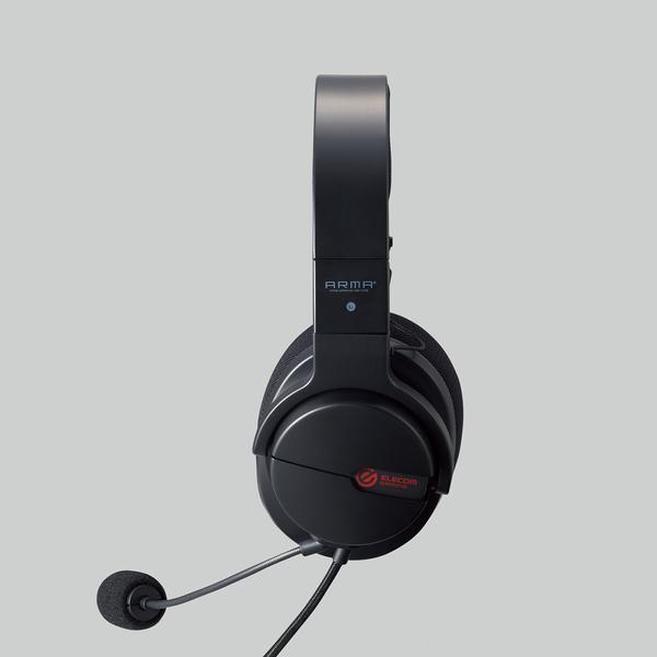 ゲーミングヘッドホン FPS HS-ARMA200VBK Black ELECOM（エレコム） ゲーミング ヘッドセット ARMA アルマ ヘッドホン