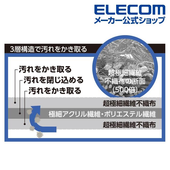 エレコム TV用ドライ クリーニング ティッシュ ボトルタイプ テレビ 用 クリーナー お掃除 ドライテイッシュ ボトルタイプ60枚入 60枚┃AVD-TVDC60|エレコムダイレクトショップ|04