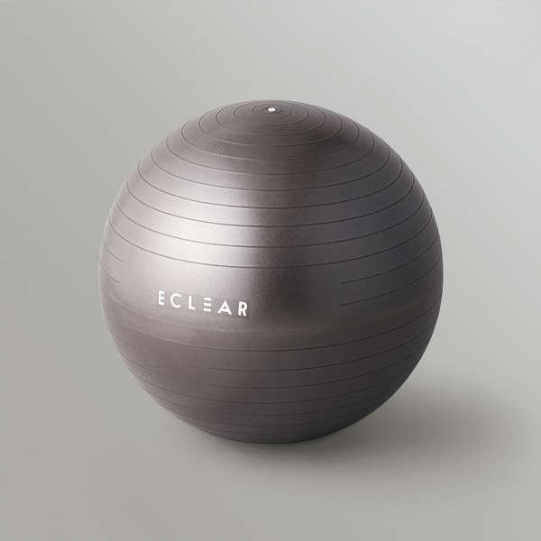 ELECOM（エレコム） エクリアスポーツ バランスボール 55cm 耐荷重