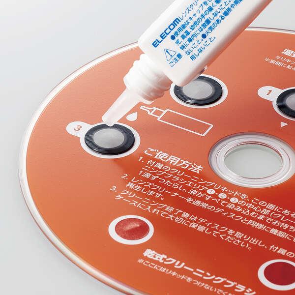 エレコム Blu-ray CD DVD 用 マルチ対応レンズクリーナー　湿式 レンズ クリーナー ブルーレイ CD DVD マルチ対応 湿式 読込回復┃CK-BRP3