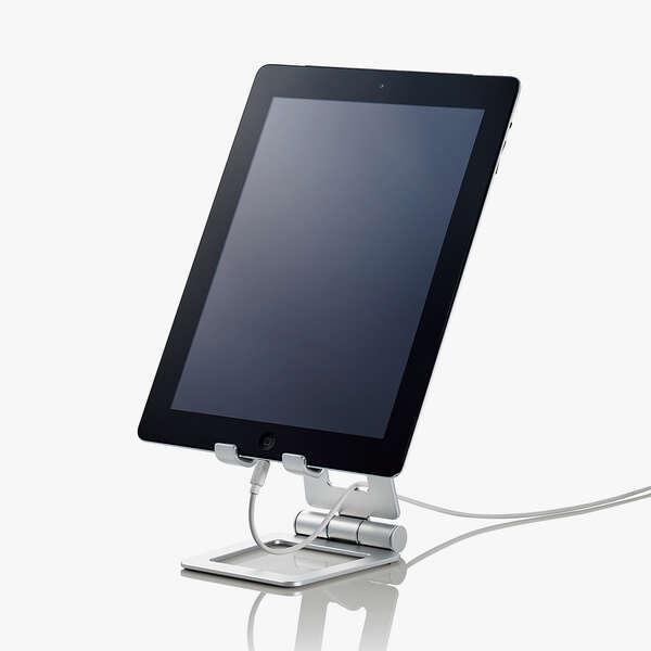 ELECOM（エレコム） タブレット 用 アルミスタンド スタンド 角度調節