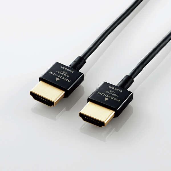 エレコム HDMI ケーブル 1m 4K × 2K対応 スーパースリム 送料込み ELECOM エレコム HDMI ケーブル スーパースリム 1.0m Premium