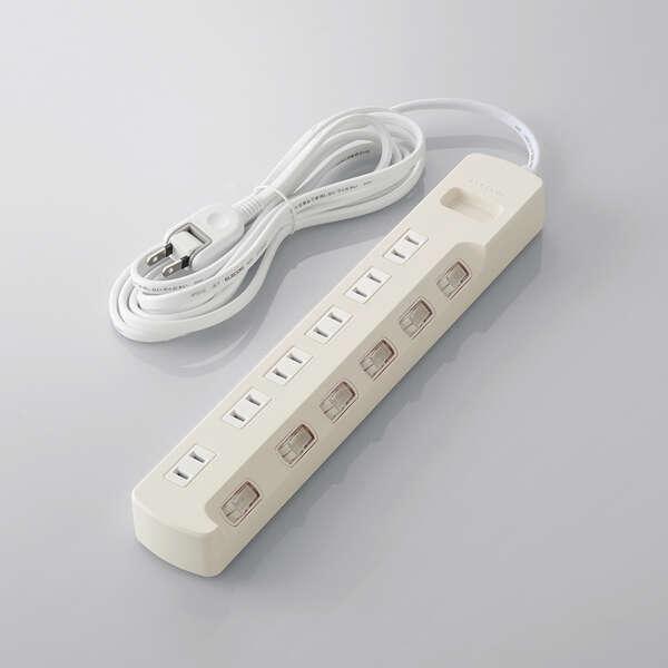 ELECOM エレコム 電源タップ 6個口 雷ガード個別スイッチ タップ