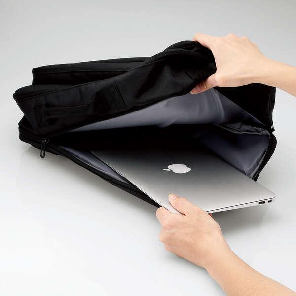 エレコム キャリングバッグ 2WAY ビジネス バックパック バック 2way 15.6 インチ ブラック┃BM-BSBPBK | ELECOM | 03