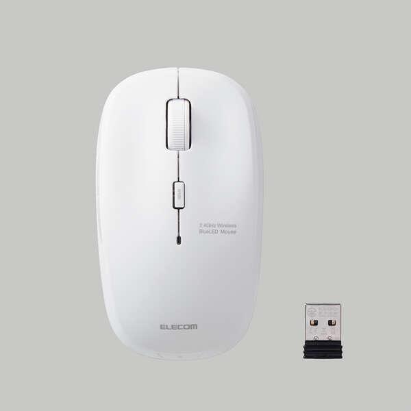 ELECOM（エレコム） 抗菌 ワイヤレス 静音 BlueLED マウス 5ボタン