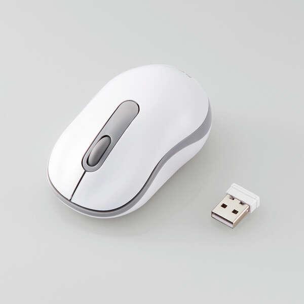 エレコム 抗菌 ワイヤレス 静音 光学式 マウス 3ボタン Sサイズ 無線 光学式  ホワイト M-DY10DRSKWH | ELECOM | 01