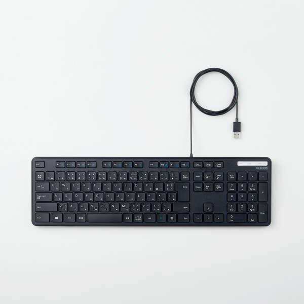 ELECOM（エレコム） 有線キーボード フルサイズ 有線 薄型 フル