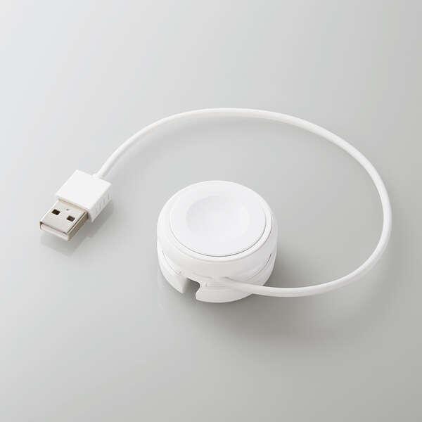 エレコム AppleWatch充電ケーブル 巻き取りタイプ アップルウォッチ 充電器 ケーブル 23cm ホワイト┃MPA-AWMWH｜elecom｜04