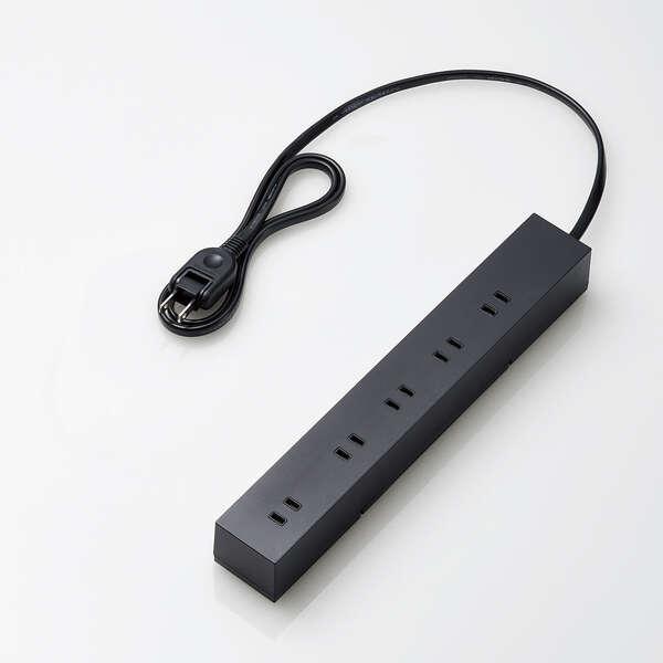 ELECOM（エレコム） 回転機能タップ 回転脚付 上面 5 口 + 側面 5 口