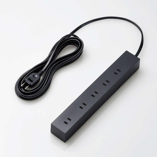 ELECOM（エレコム） 回転機能タップ 回転脚付 上面 5 口 + 側面 5 口