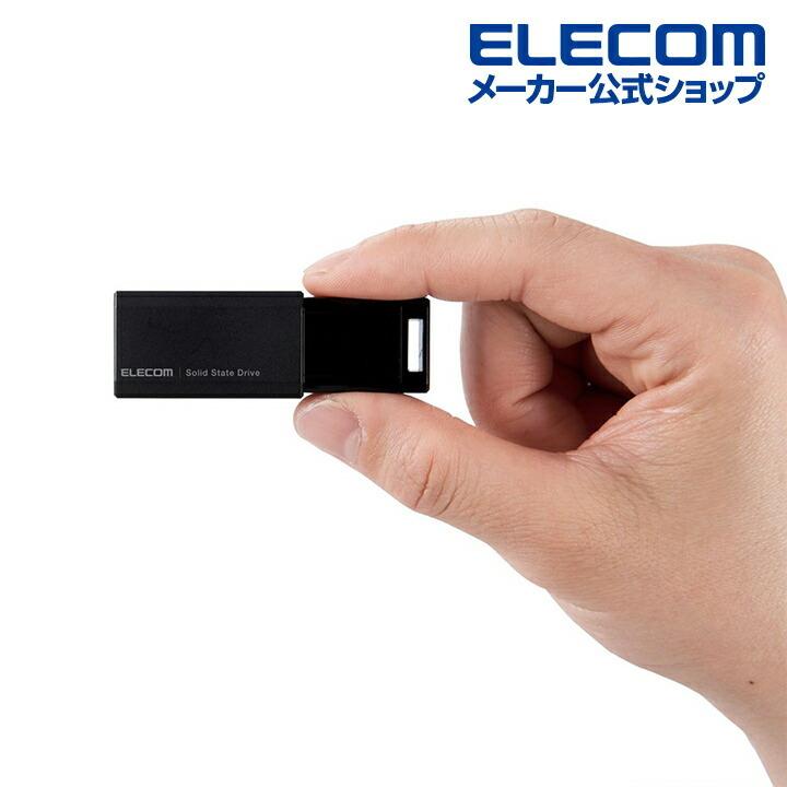 エレコム　SSD 2個セット　未開封品 ELECOM（エレコム） 外付けSSD ノック式 外付け ポータブル SSD USB3.2