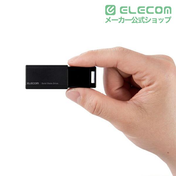 ELECOM（エレコム） 外付けSSD ノック式 外付け ポータブル SSD USB3.2