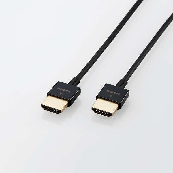 エレコム HDMIケーブル HDMI1.4 ケーブル スーパースリム HDMI ケーブル イーサネット対応 2.0m ブラック┃ECDH-HD14SS20BK｜elecom｜02