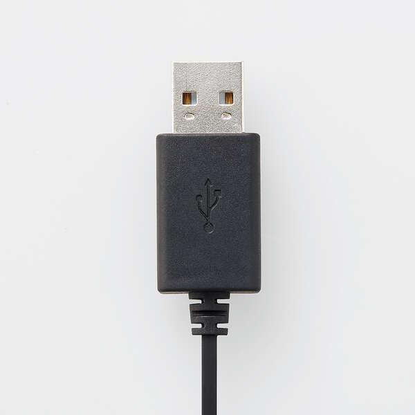 エレコム インナーイヤー型 ヘッドセット 有線 USB-A マイク ミュートスイッチ付き カナル 両耳 ブラック┃HS-EP17UBK｜elecom｜05