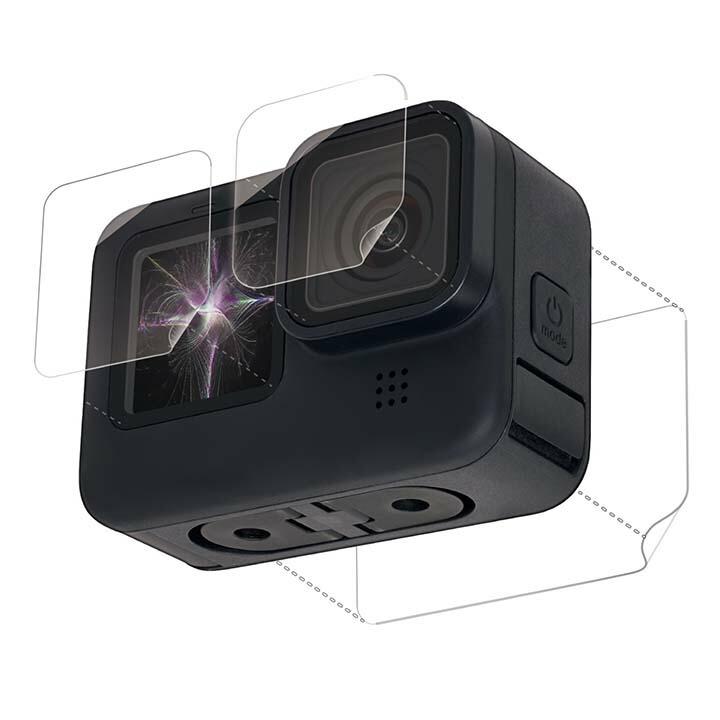 アクションカメラ 用 アクセサリ GoPro HERO9 Black 用 超親水衝撃吸収フィルム 液晶保護 フィルム ゴープロ HERO9 Black┃AC-GP9BFLPAFFG エレコム 在庫処分 | ELECOM | 03