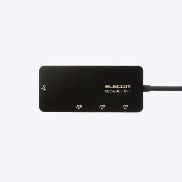 ELECOM USB Type-C LANアダプター EDC-GUC3V2-B EDC-GUC3V2-B 有線LANアダプター USB Type C 変換アダプタ LANポート×1
