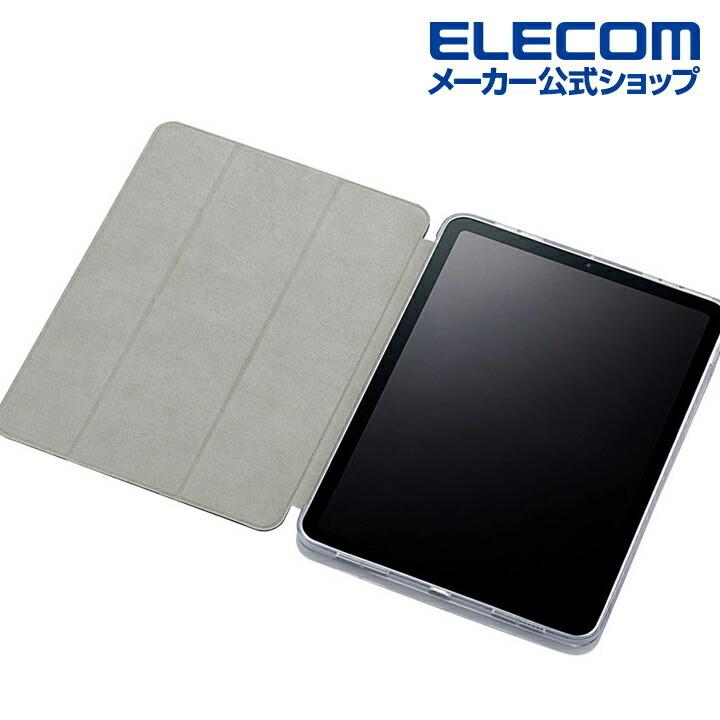 エレコム iPad Air 10.9インチ 第4世代 2020年モデル ハイブリッドフラップケース スリープ対応 アイパッドエア フラップ 背面クリア  ブラック┃TB-A20MHVCFBK｜elecom｜08