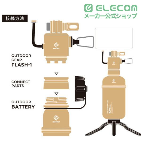 ELECOM（エレコム） LEDランタン NESTOUT FLASH-1 MAX1000lm LED