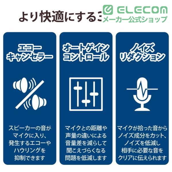 ELECOM（エレコム） 会議用 Bluetooth スピーカーフォン ノイズ
