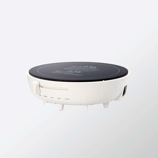 エレコム HOT DISH IHクッキングプレート ホットディッシュ LiFERE 専用焼きプレート付 白 焼きプレート満水容量1.0L