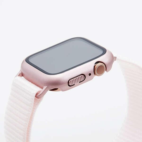 Apple Watch 44mm 用 フルカバーケース ファブリックバンド 一体型 アップルウォッチ 44 ピンク┃AW-20MBCFBPN アウトレット エレコム わけあり 在庫処分｜elecom｜05