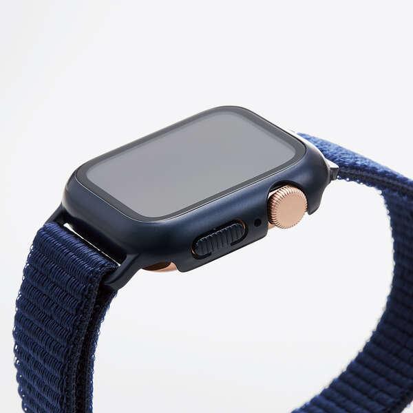 Apple Watch 40mm 用 フルカバーケース ファブリックバンド 一体型 アップルウォッチ 40 ネイビー┃AW-20SBCFBNV アウトレット エレコム わけあり 在庫処分｜elecom｜05