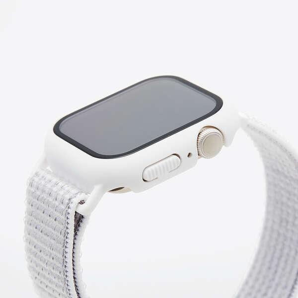 Apple Watch series7 41mm 用 フルカバーケース ファブリックバンド一体型 AppleWatch 7 41 ホワイト┃AW-21BBCFBWH アウトレット エレコム わけあり 在庫処分｜elecom｜05