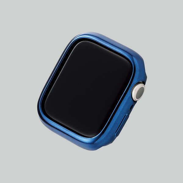 Apple Watch 41mm用 ソフトバンパー アップルウォッチ ガラスフィルムを貼っていても装着可能 ネイビー┃AW-21BBPUNV アウトレット エレコム わけあり 在庫処分｜elecom｜04