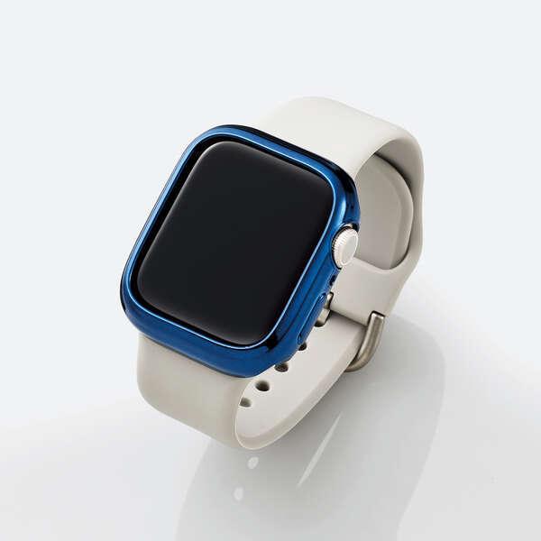 Apple Watch 41mm用 ソフトバンパー アップルウォッチ ガラスフィルムを貼っていても装着可能 ネイビー┃AW-21BBPUNV アウトレット エレコム わけあり 在庫処分｜elecom｜05