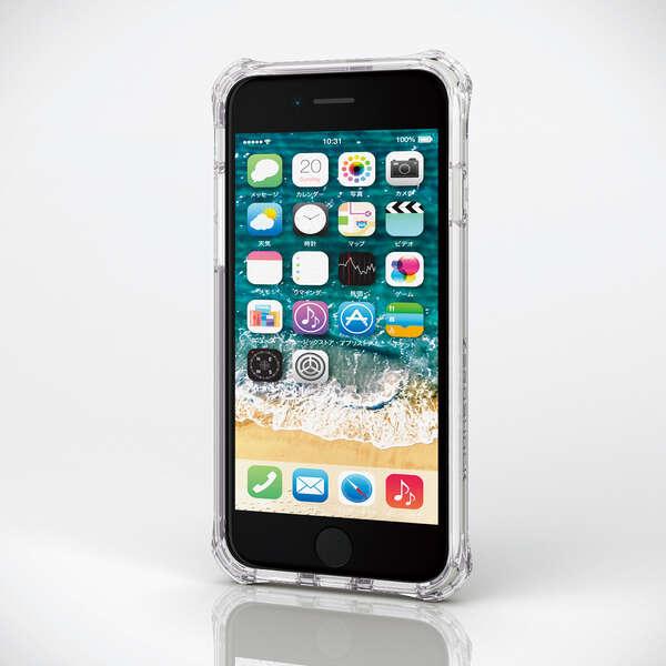 iPhoneSE2 ZEROSHOCK付き ELECOM（エレコム） iPhone SE 第3世代 / 第2世代 ハイブリッドケース