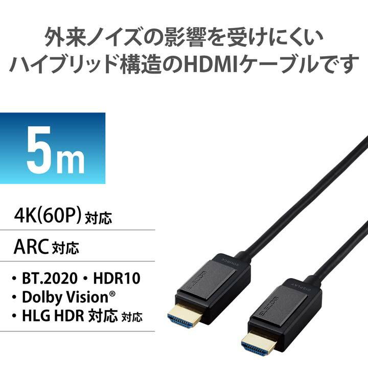 ELECOM（エレコム） 長尺HDMIケーブル アクティブ オプティカル 長尺