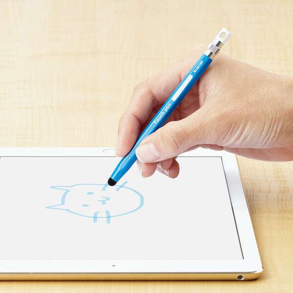 スマホ用タッチペン スマートフォン・端末タブレット用タッチペン シンプル ブラック