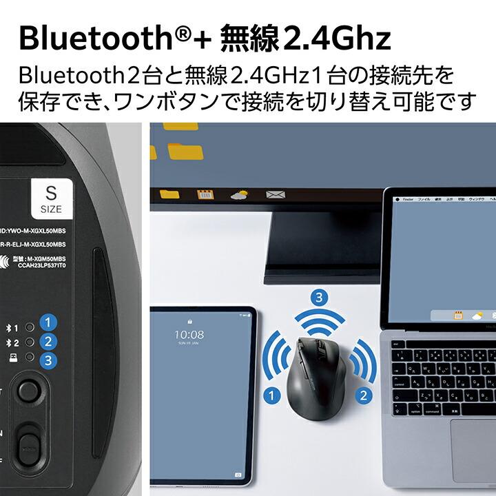 ELECOM（エレコム） Bluetooth5.0 /無線 マウス EX-G PRO 8ボタン S