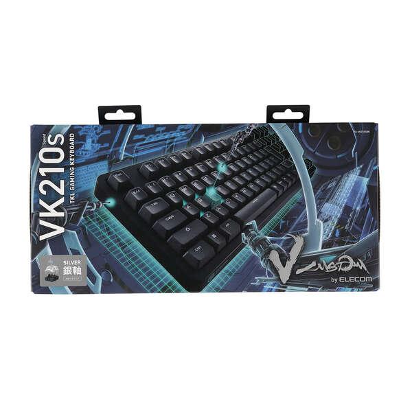 ELECOM VK210S ブラック キーボード本体　ゲーミングキーボード ELECOM（エレコム） ゲーミングキーボード V custom VK210S ゲーミング