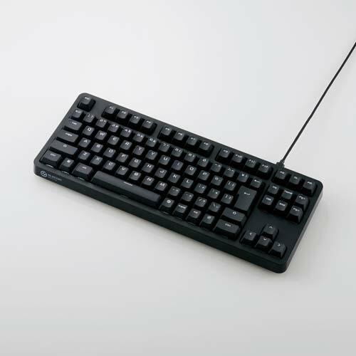 ブラック VK210S ELECOM キーボード本体　ゲーミングキーボード ブラック VK210S(銀軸) custom V テンキーレス ゲーミングキーボード キーボード