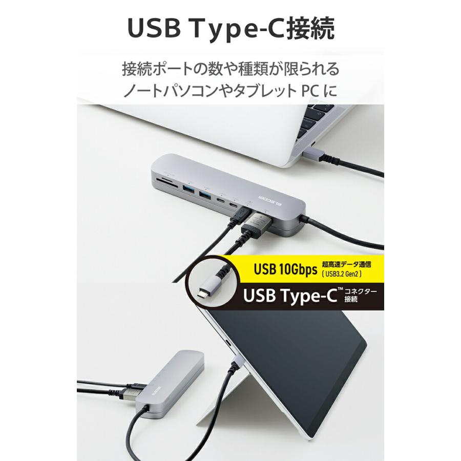 ELECOM（エレコム） Type-C ドッキングステーション アルミボディ USB3