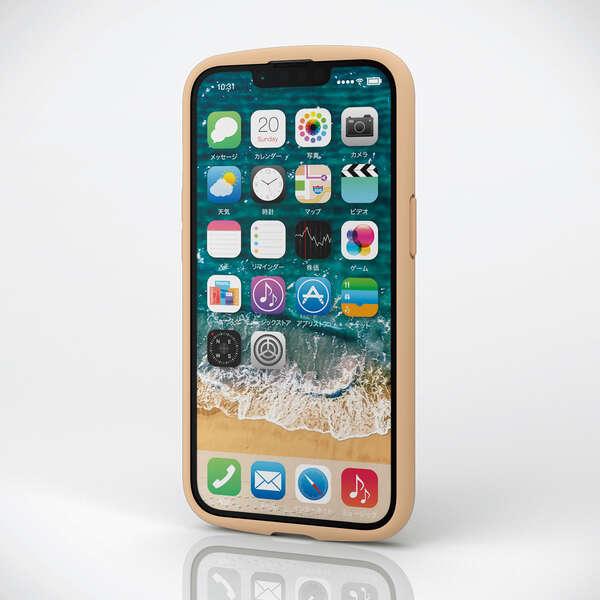 iPhone 14 用 TOUGH SLIM LITE フレームカラー 背面ガラス 6.1インチ ケース カバー ベージュ┃PM-A22ATSLFCGBE アウトレット エレコム わけあり 在庫処分｜elecom｜04