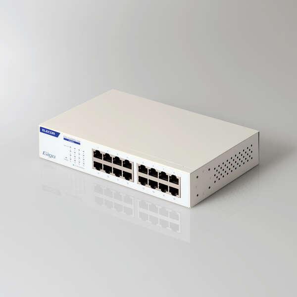 ELECOM（エレコム） Giga対応 スイッチングハブ 16ポート 金属筐体