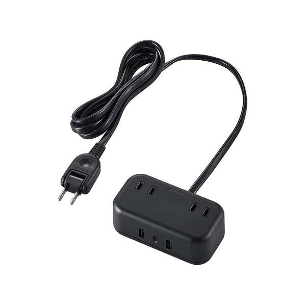 ELECOM（エレコム） USBタップ 32W デスクトップ型 Cx1 Ax2 ACx2