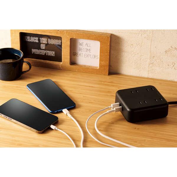 ELECOM（エレコム） USBタップ 20Wデスクトップ型 ケーブル長 1.0m USB