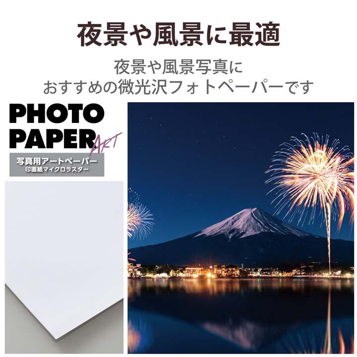 ELECOM（エレコム） 写真用紙 2L判 アートペーパー マイクロラスター