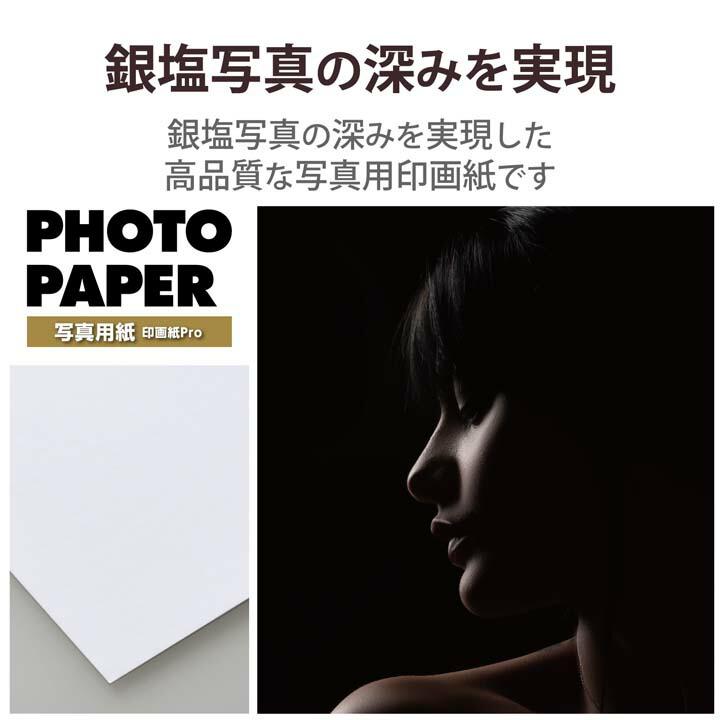 ELECOM エレコム 光沢 写真用紙 L判 印画紙 Pro 厚手 写真 用紙