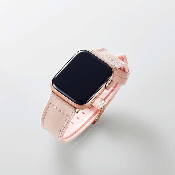 ELECOM（エレコム） Apple Watch 用 ハイブリッド ソフトレザー バンド