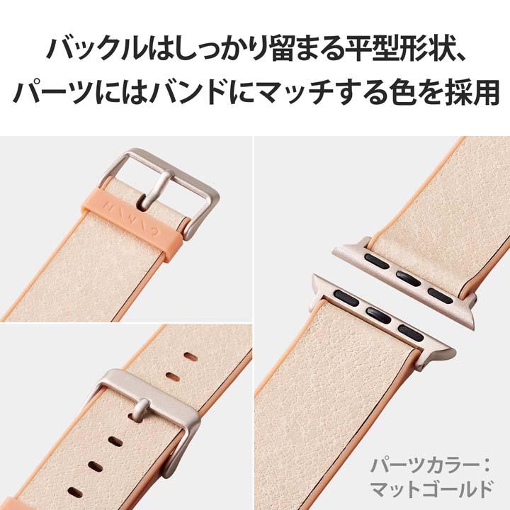 Apple Watch 41/40/38mm MINIO ハイブリッドレザーバンド フレッシュバニラ×アプリコットオレンジ┃AW-41BDMNOVA アウトレット エレコム わけあり 在庫処分｜elecom｜13